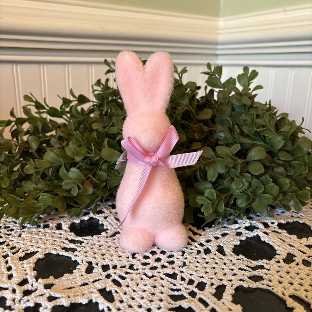 FLOCKED PEEP BUNNY