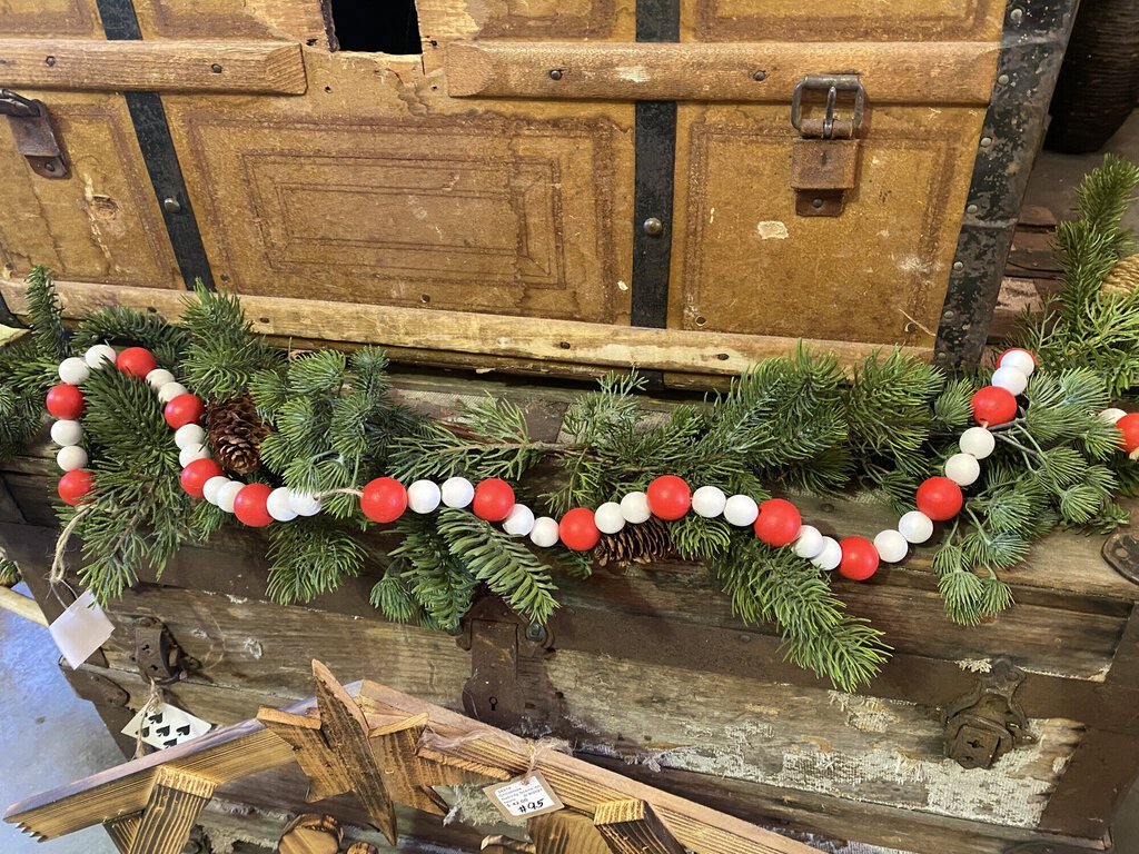 Red And White Beads