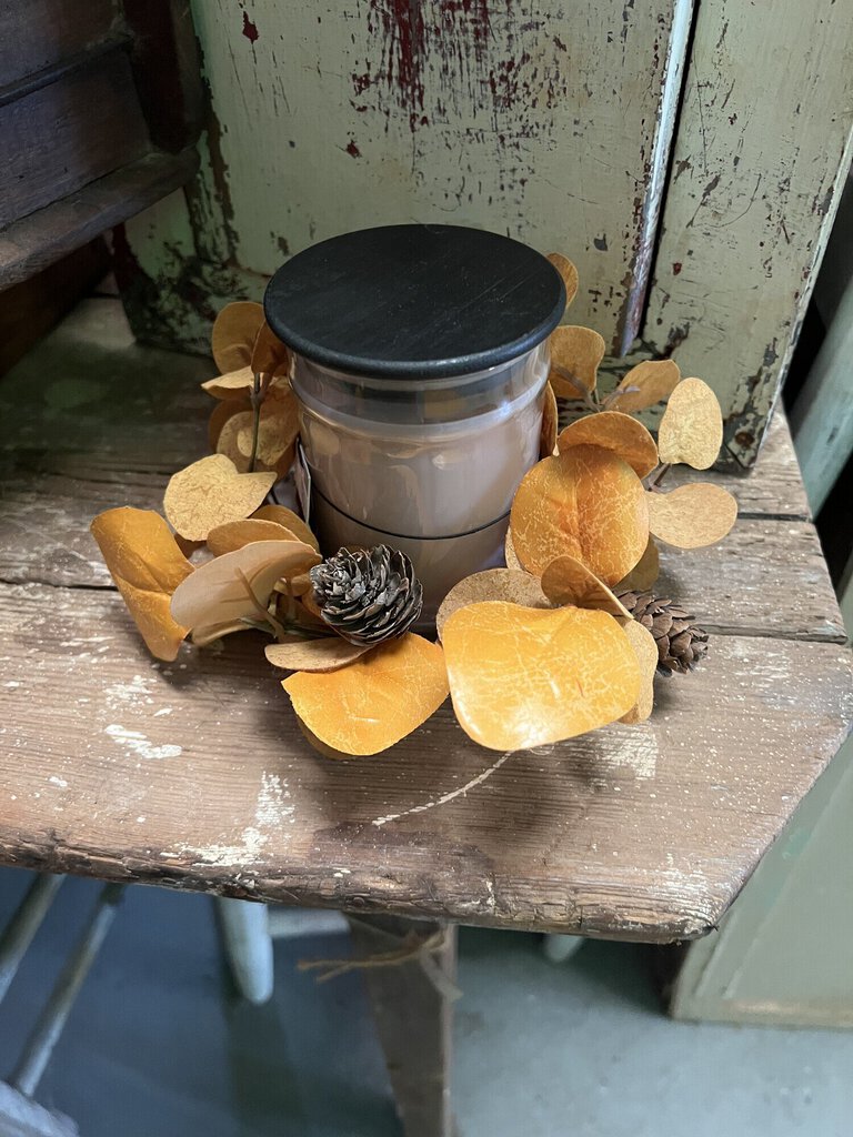 Mustard Eucalyptus Candle Ring