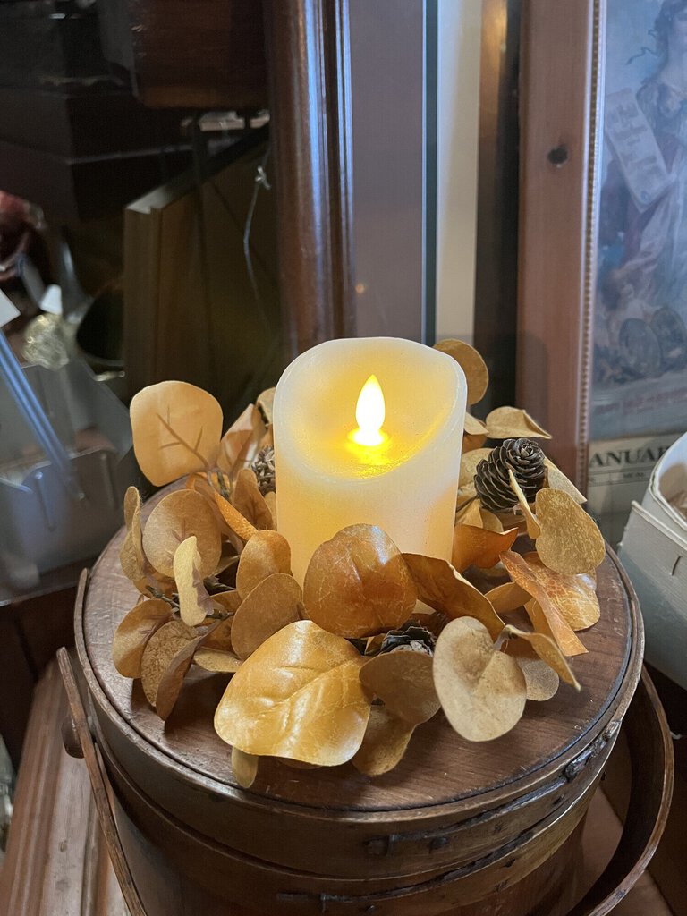 Mustard Eucalyptus Candle Ring