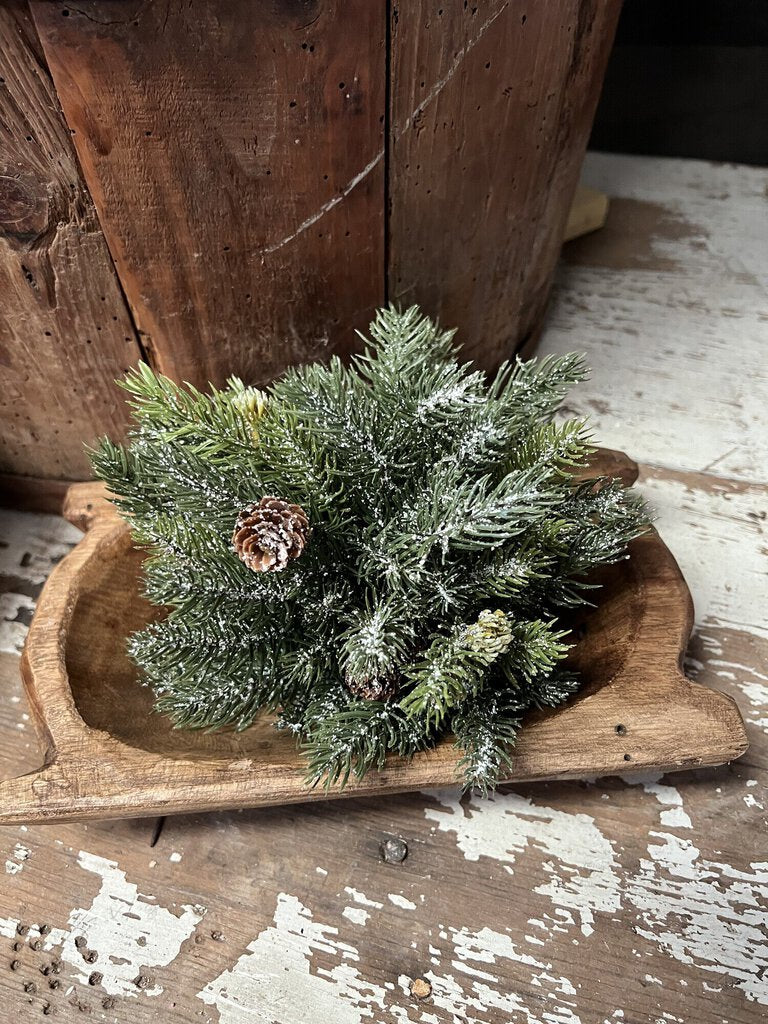 Frosted spruce half sphere