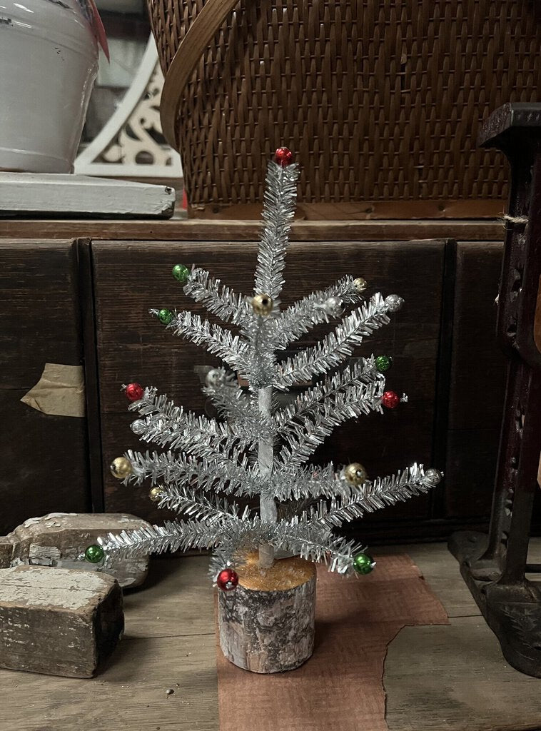 Silver Tinsel Tree