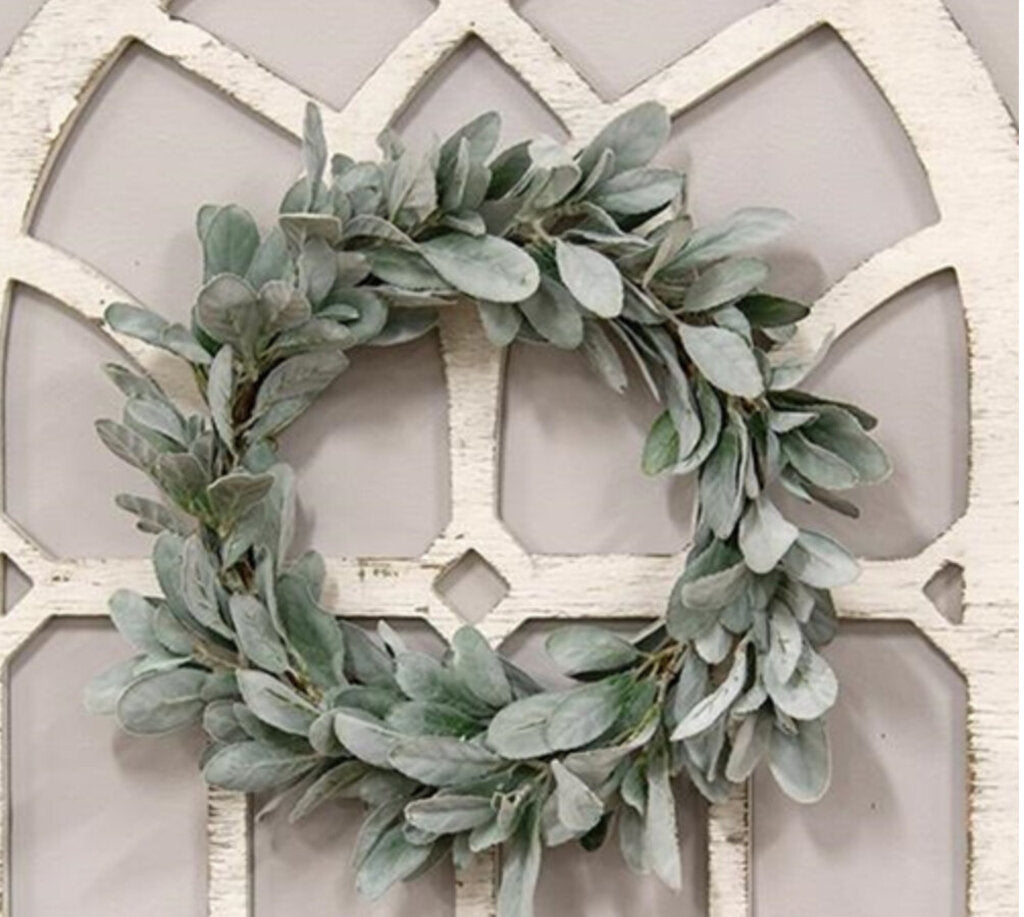 Frosted Lambs Ear Wreath