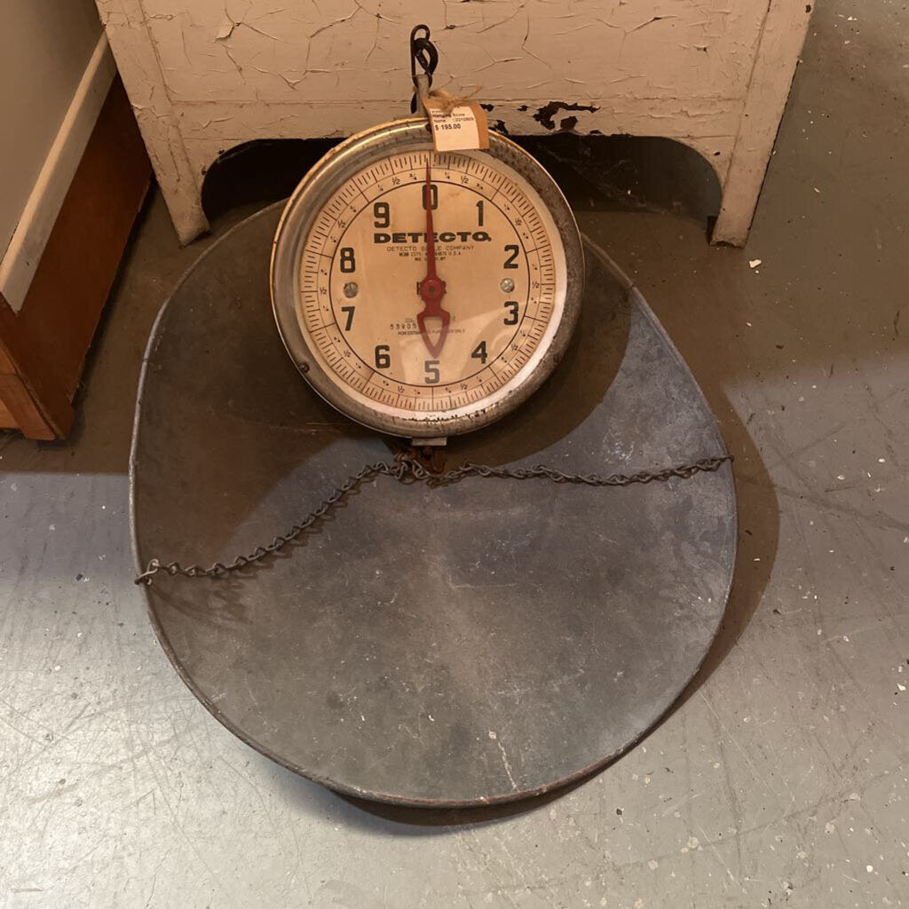 VINTAGE DETECTO COMPANY HANGING MERCHANT SCALE