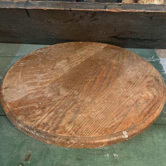 LARGE OAK LAZY SUSAN 18"