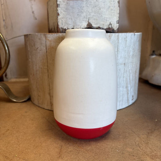 Red And White Vase