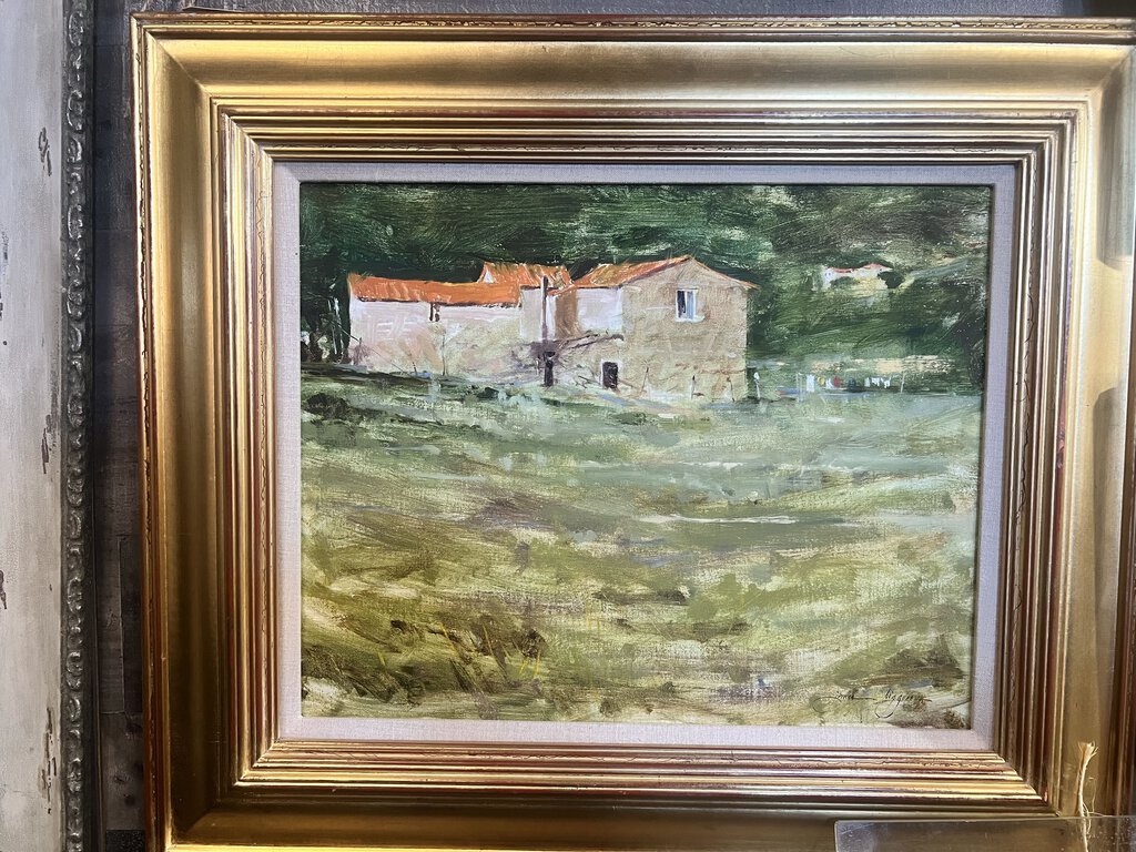 UMBRIAN FARM HOUSE OIL PAINTING