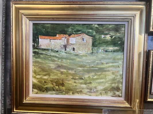 UMBRIAN FARM HOUSE OIL PAINTING