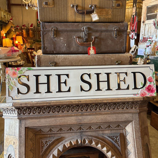 METAL SHE SHED SIGN