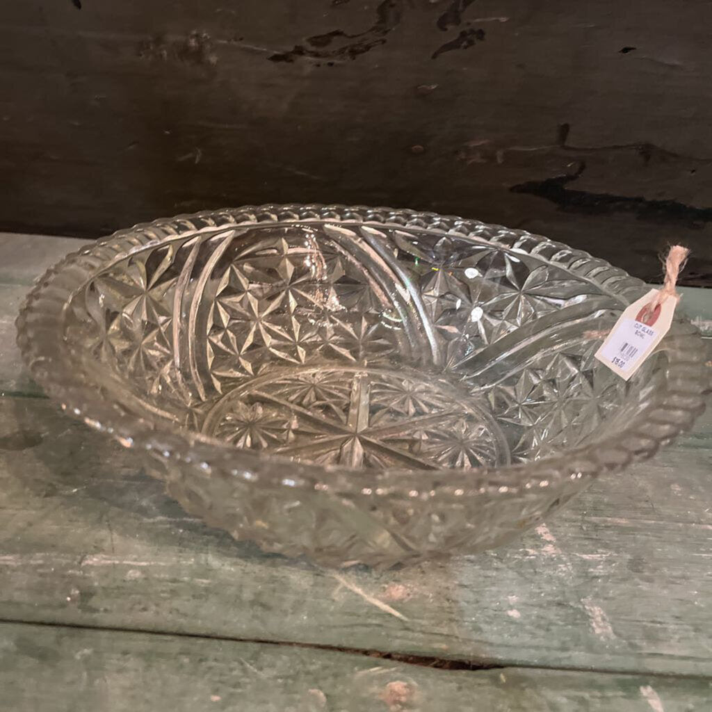 CUT GLASS BOWL