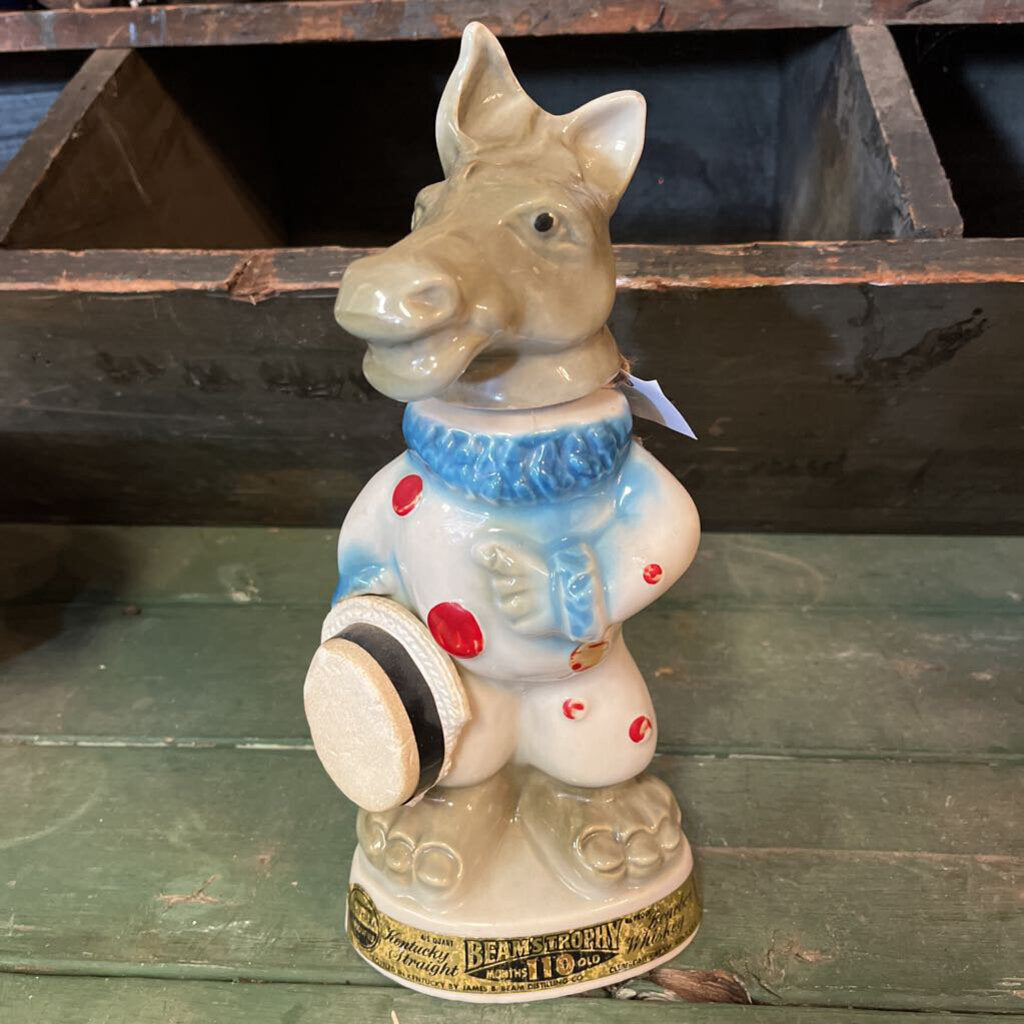 JIM BEAM DONKEY TROPHY/DECANTER