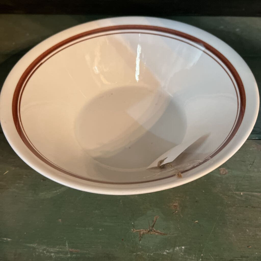 CERAMIC BOWL BROWN STRIPE