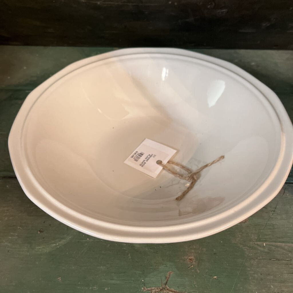 CERAMIC BOWL PLAIN WHITE