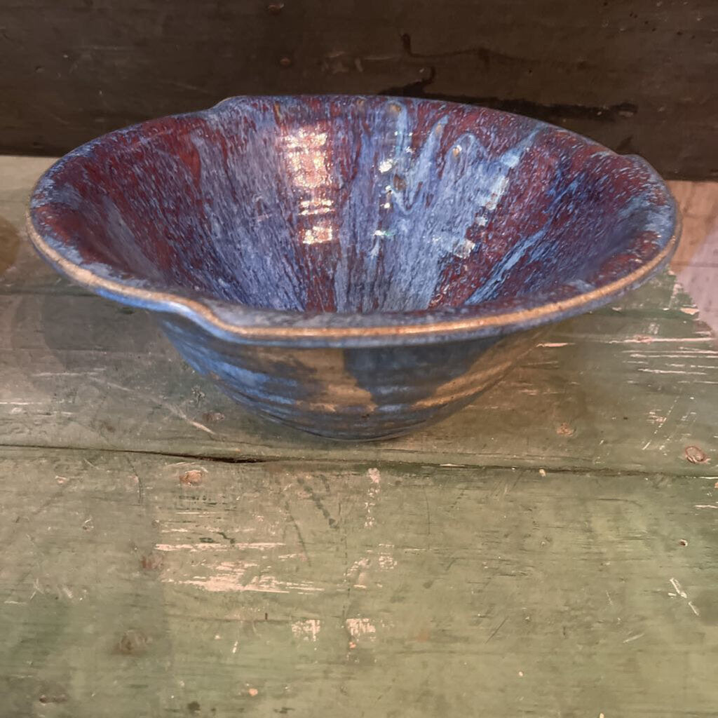 HANDMADE BLUE POTTERY BOWL