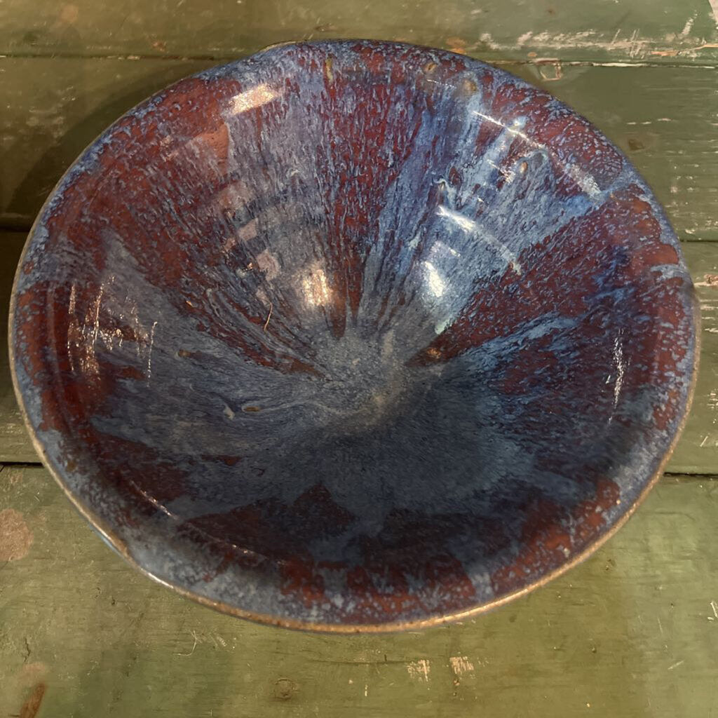 HANDMADE BLUE POTTERY BOWL