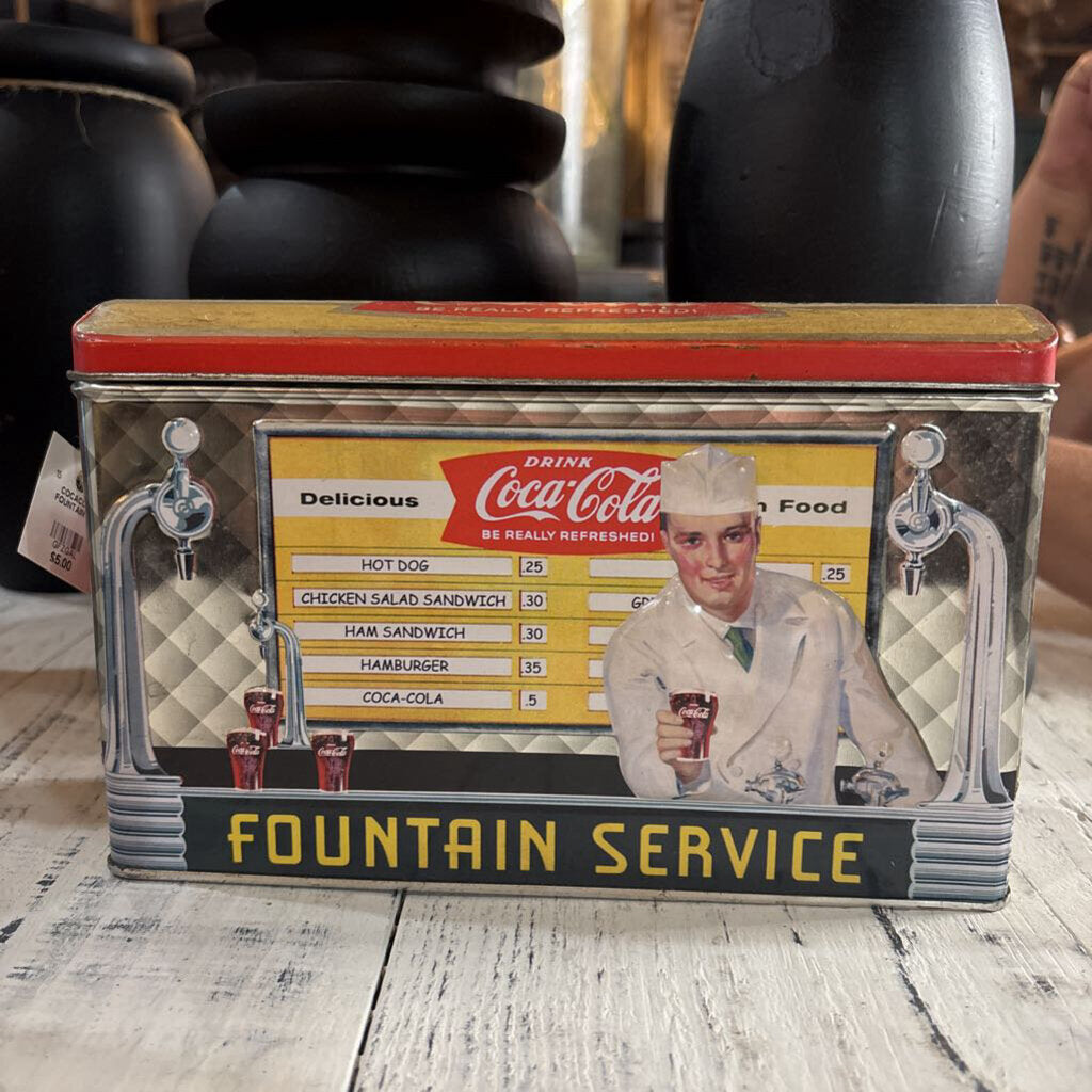 COCACOLA FOUNTAIN TIN