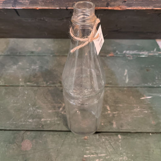 VINTAGE TALL GLASS BOTTLE