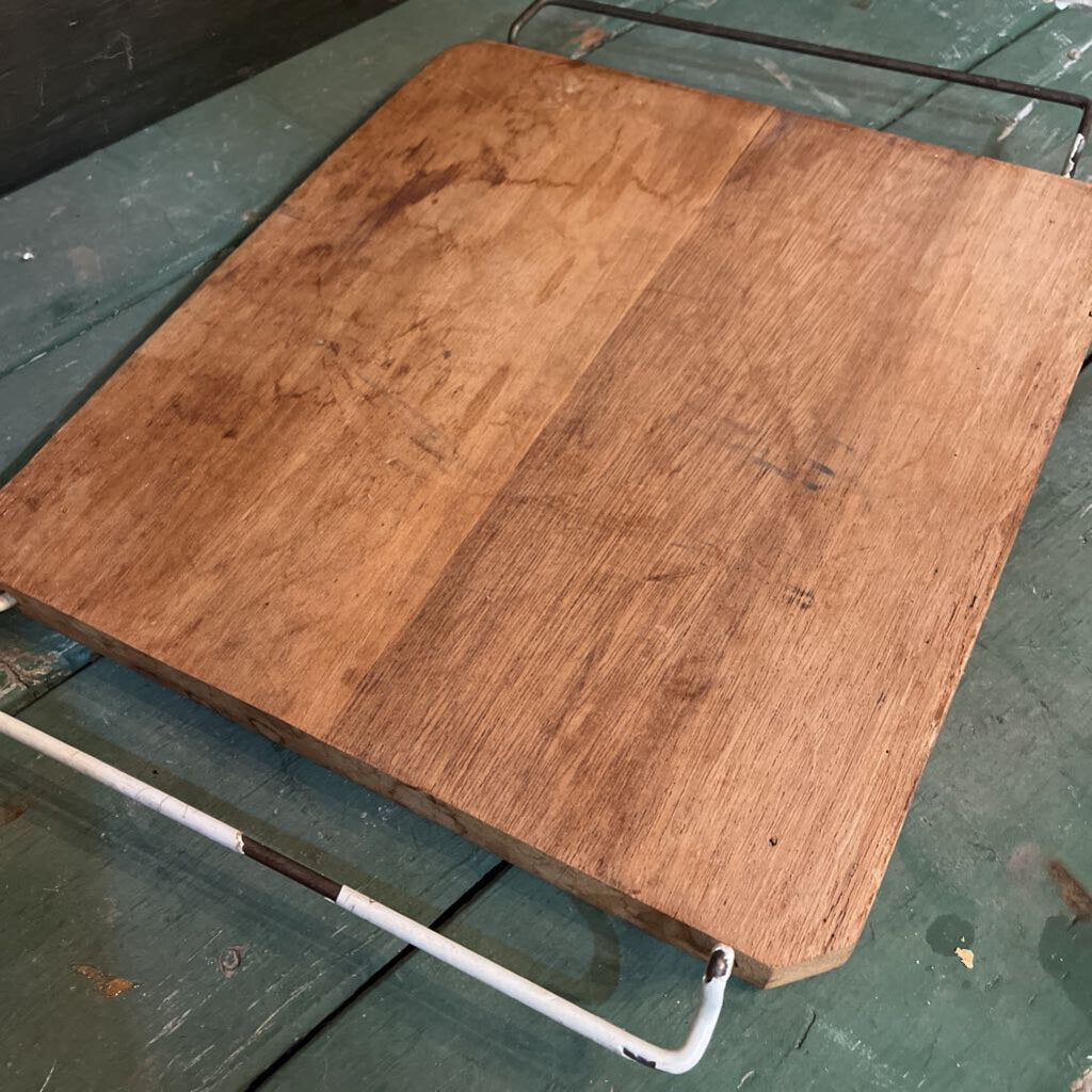 WOODEN RECTABLE CUTTING BOARD BUTCHER BLOCK WITH HANDLES