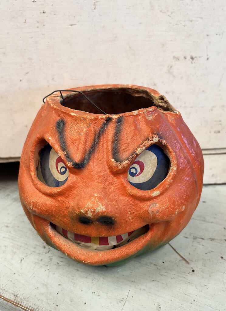 1940's PULP PAPER MACHE JACK O'LANTERN