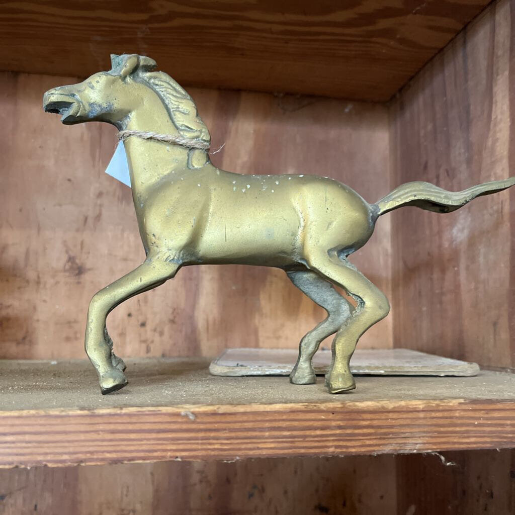 COLLECTIBLE BRASS HORSE FIGURINE