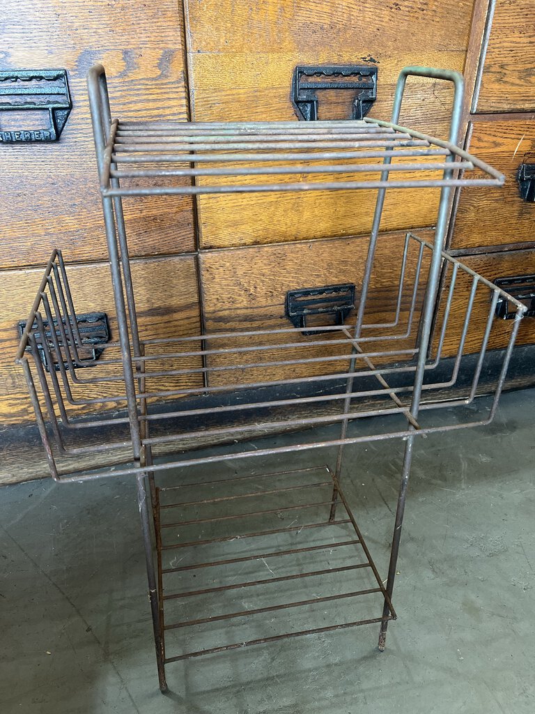 MIDCENTURY SMALL METAL TABLE