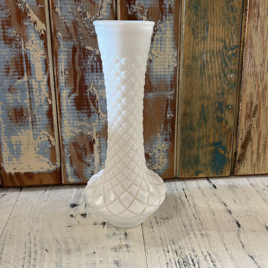 LOEFFLER RANDALL MILK GLASS BUD VASE