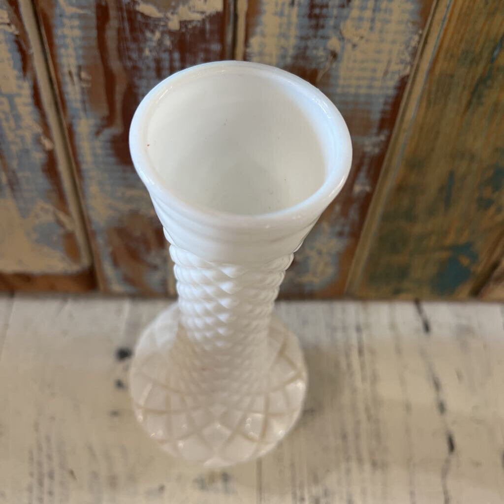 LOEFFLER RANDALL MILK GLASS BUD VASE