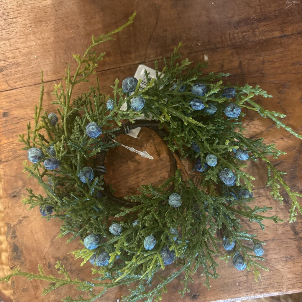 BLUE JUNIPER CANDLE RING