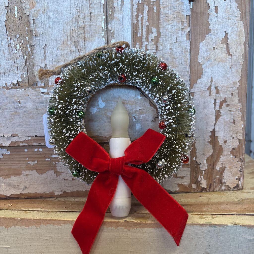 LIGHT UP WREATH ORNAMENT