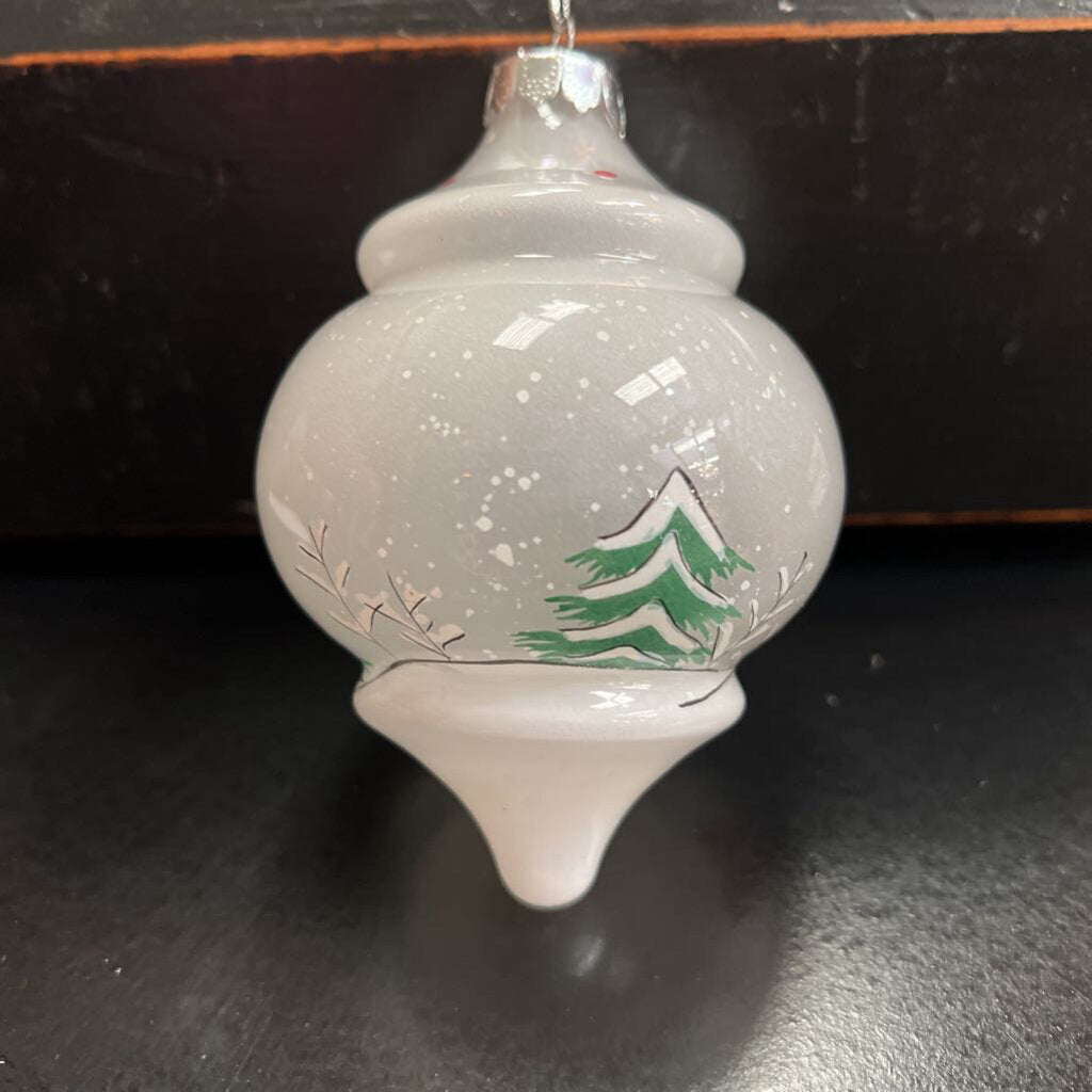 SNOWY TREES ORNAMENT