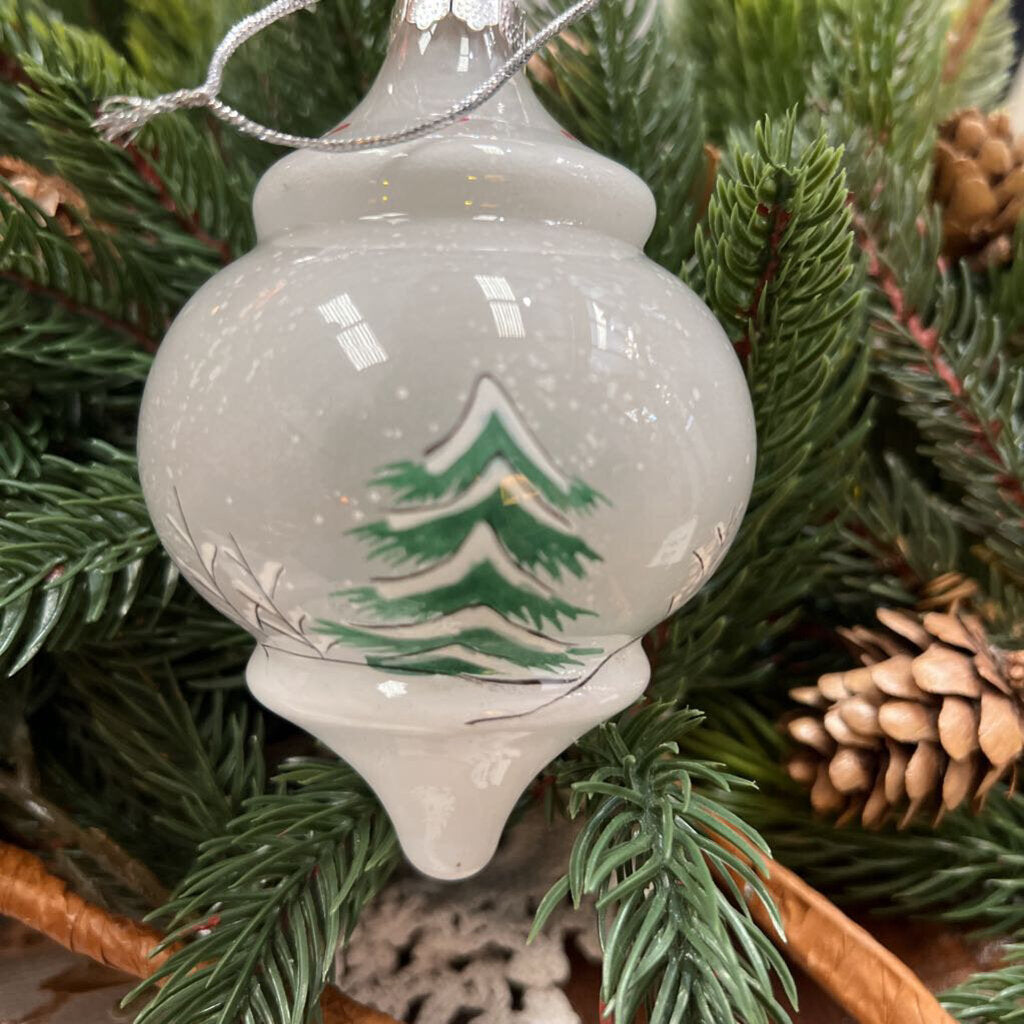 SNOWY TREES ORNAMENT