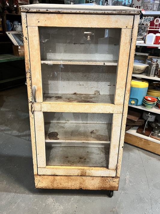 VINTAGE TOMS DISPLAY CABINET