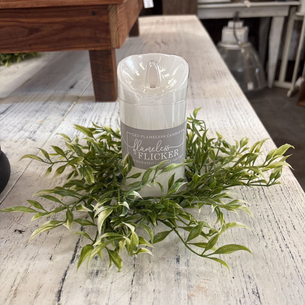 SPROUTING SMILAX CANDLE RING