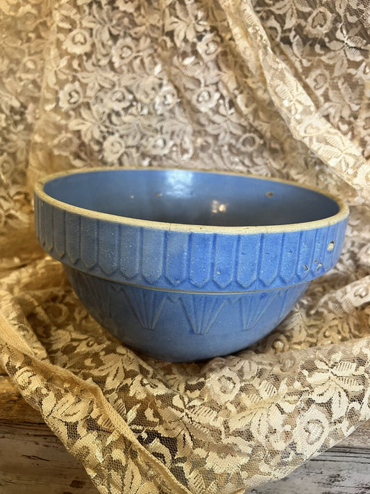 VINTAGE STONEWARE POTTERY BOWL