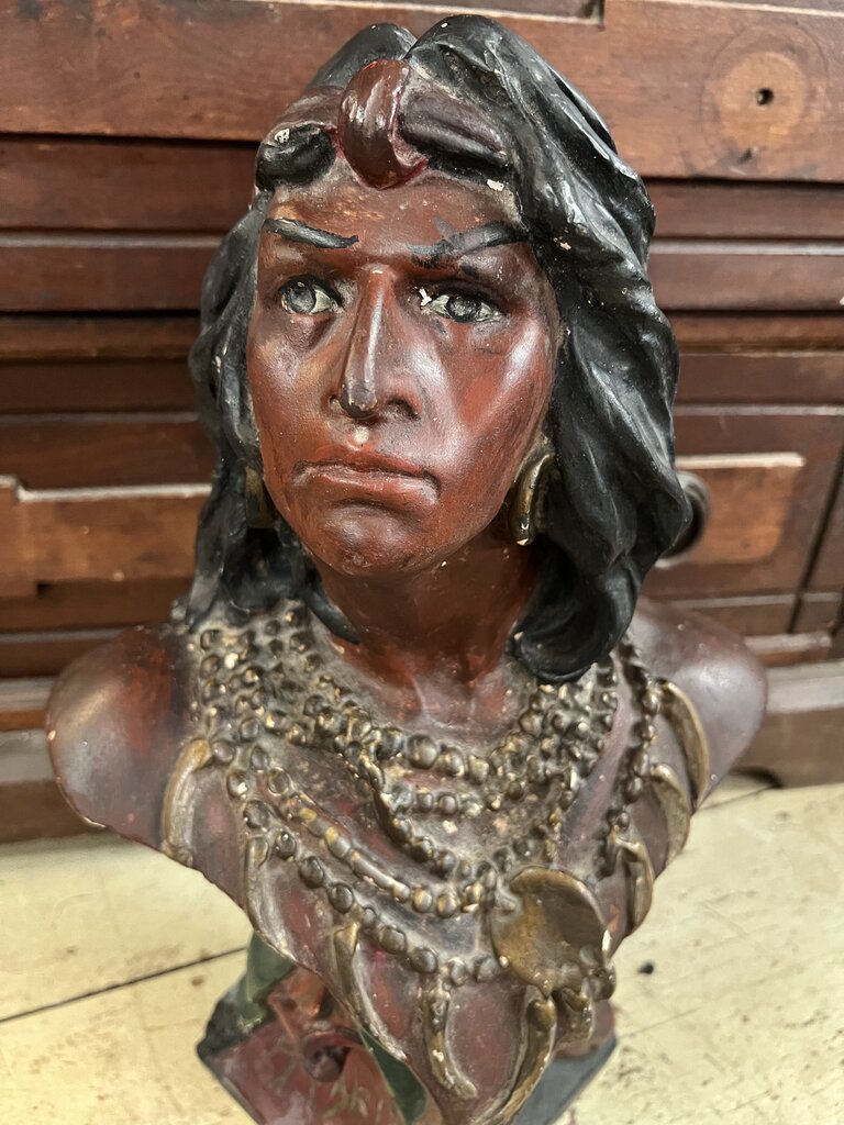 RARE SIGNED CHALKWARE BUST