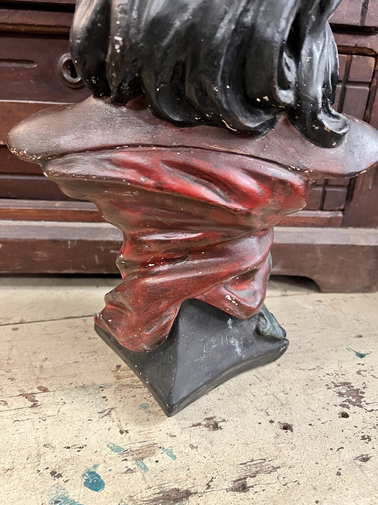 RARE SIGNED CHALKWARE BUST