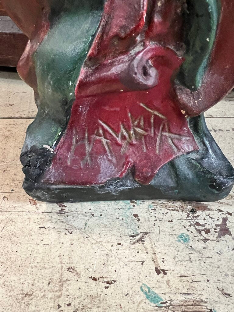 RARE SIGNED CHALKWARE BUST
