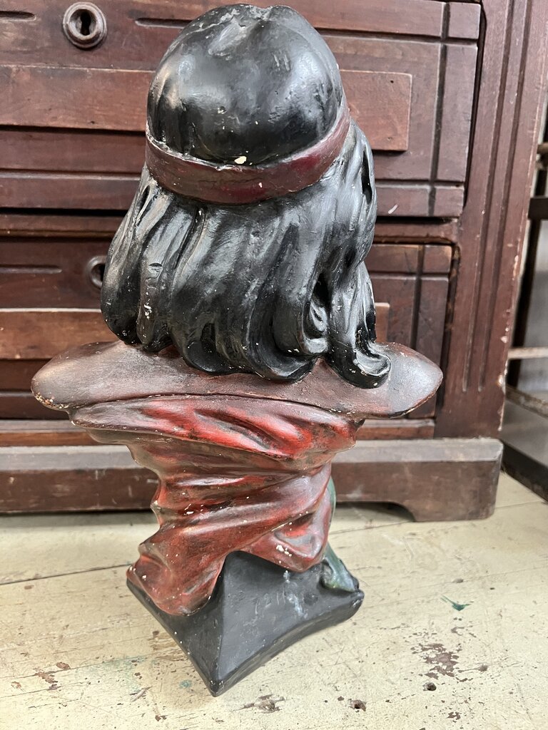 RARE SIGNED CHALKWARE BUST