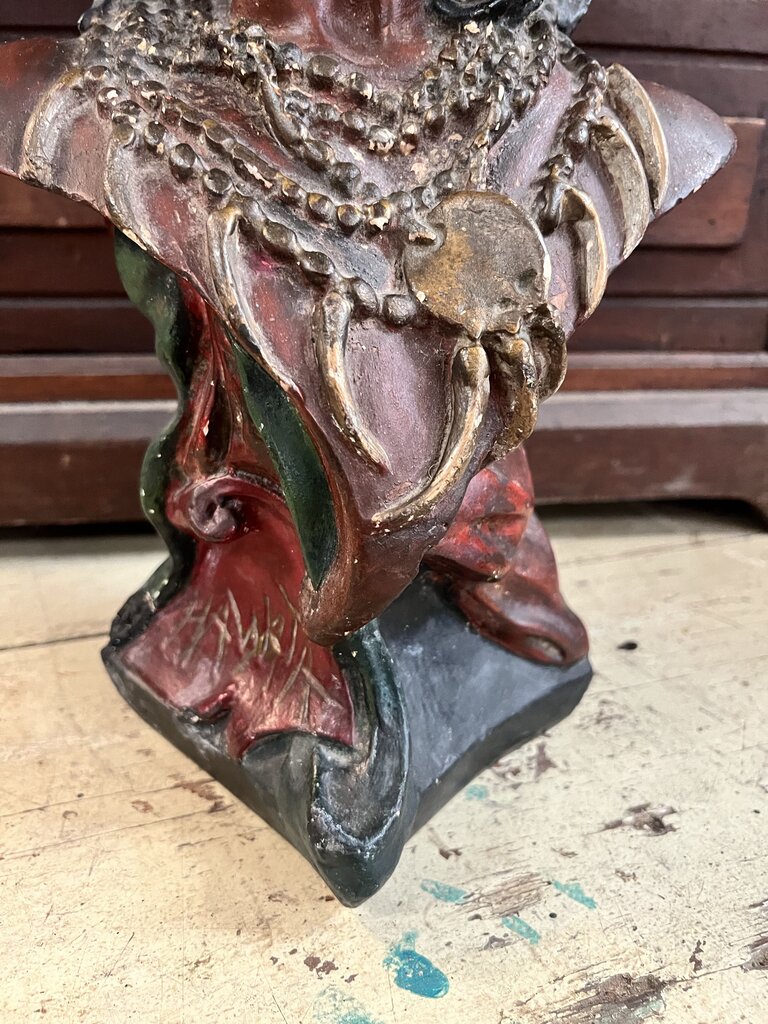RARE SIGNED CHALKWARE BUST